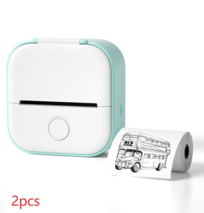 Portable Mini Thermal Label & Photo Printer | Bluetooth-Compatible Price Tag & Study Tool