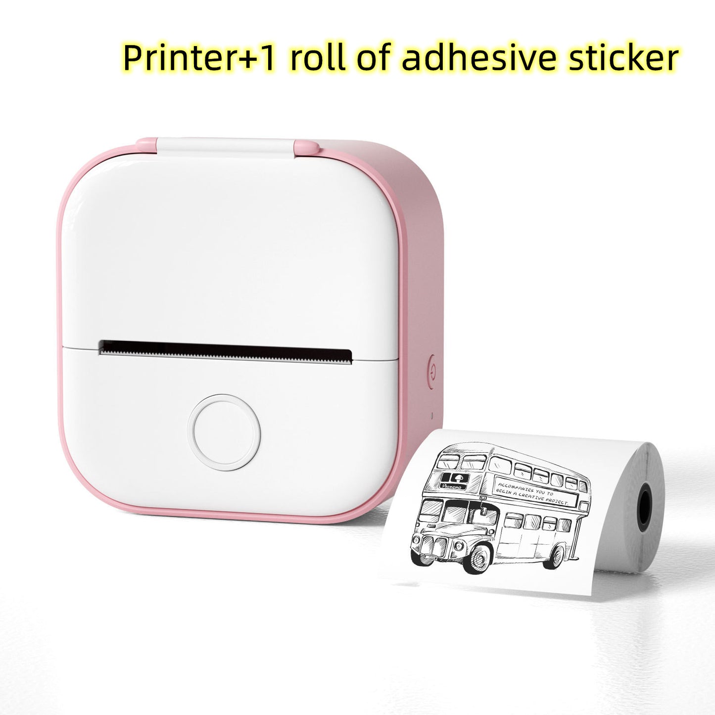 Portable Mini Thermal Label & Photo Printer | Bluetooth-Compatible Price Tag & Study Tool